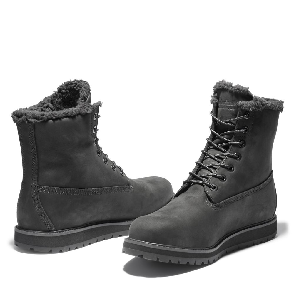 Timberland 6-Inch Μποτακια Ανδρικα Μαυρα - Richmond Ridge Waterproof - Greece 6318052-FX